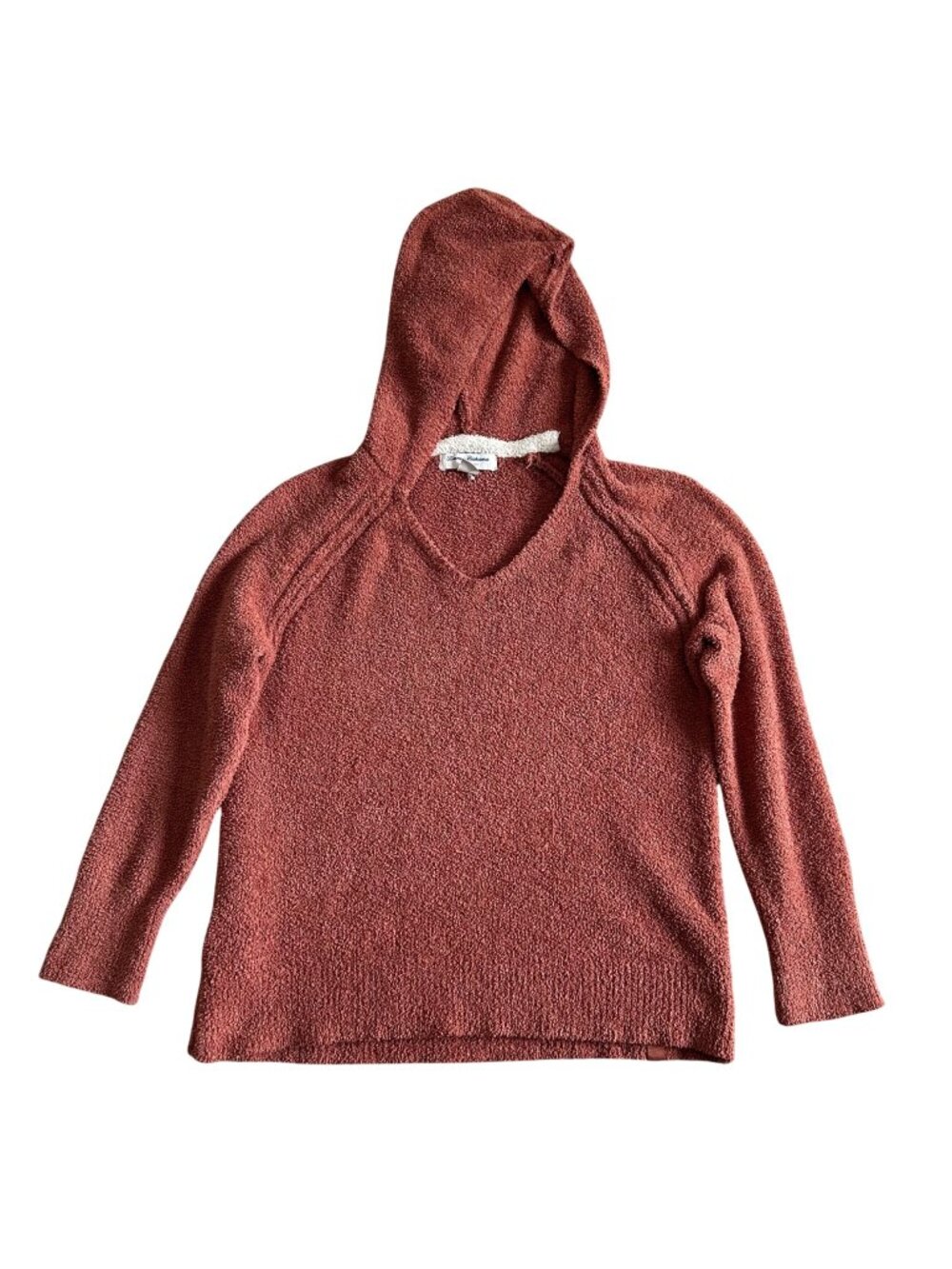 Tommy Bahama Women's Sz S Island Soft Hooded Pullover Sweater Rust Long Sleeve